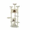 Dogs * | Noah'S Ark Beige Carpet Deluxe Cat Tree Condo 85404 Dog Houses & Kennels