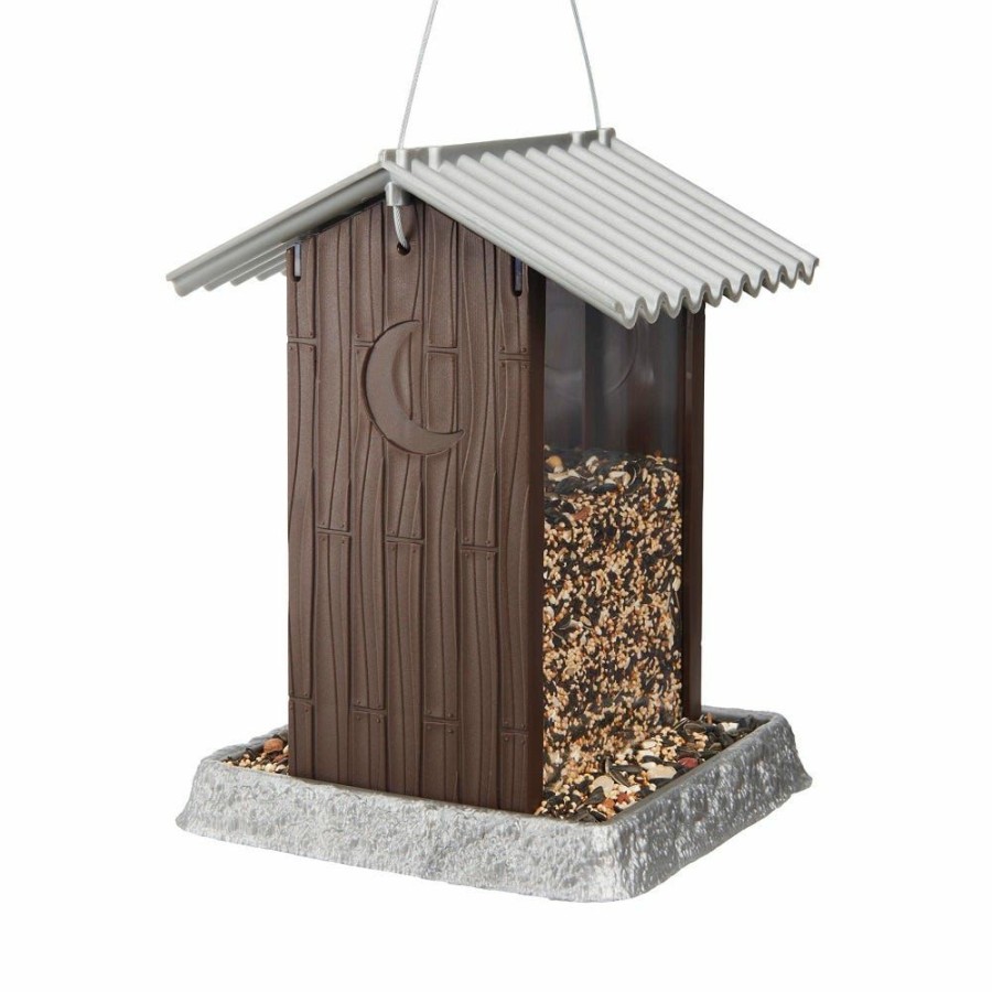 Backyard Birds & Wildlife * | North States Outhouse Birdfeeder 9210 Wild Bird Feeders