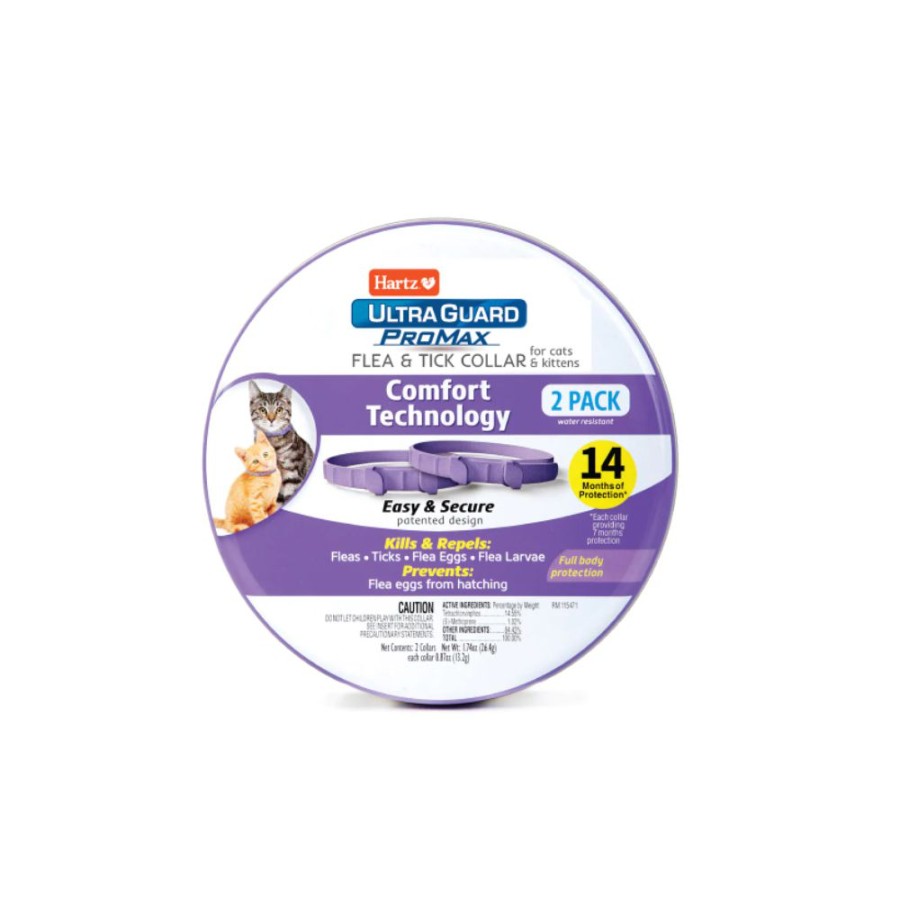 Cats * | Hartz Ultraguard Promax Flea & Tick Cat Collar, 2Ct Cat Flea & Tick