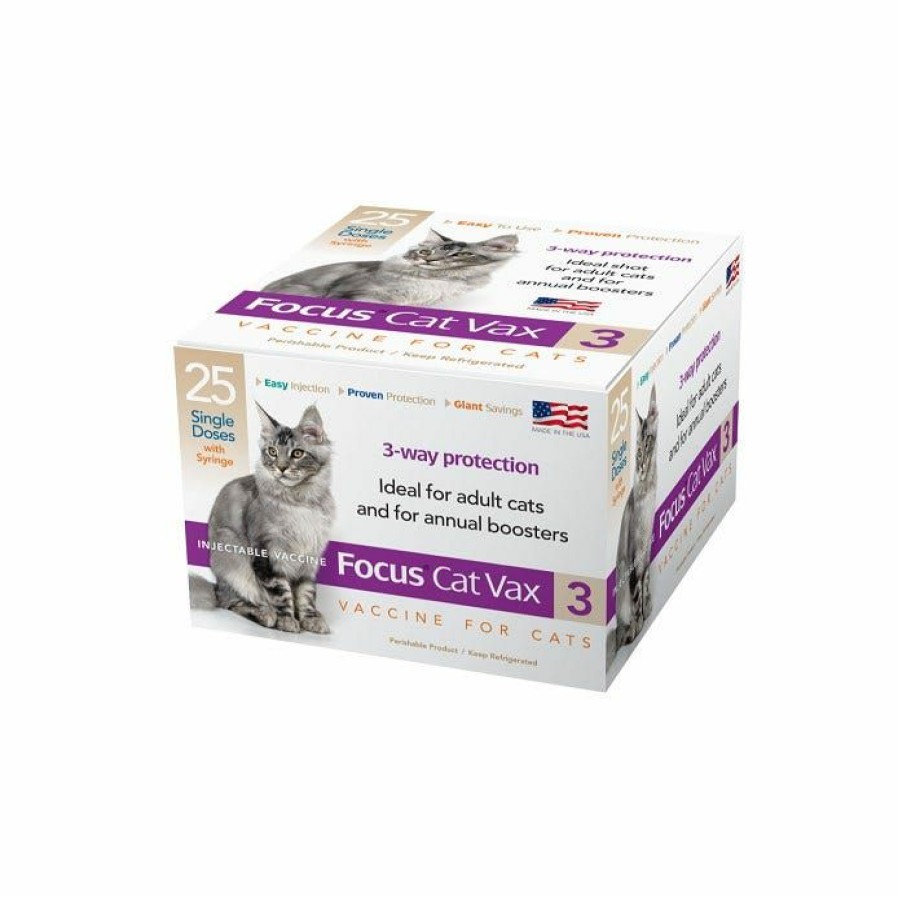 Cats * | Durvet Focus Cat Vax 3 1 Ds 051666 Cat Health & Grooming