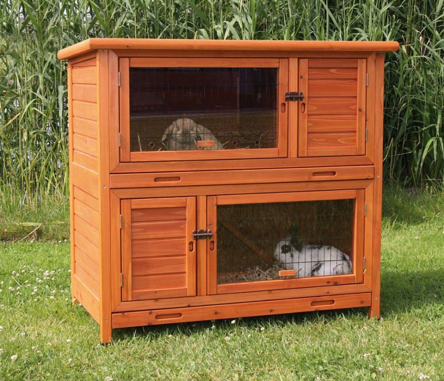 Small Animals * | Trixie Pet 2-In-1 Rabbit Hutch With Insulation 62404 Rabbit Starter Kits