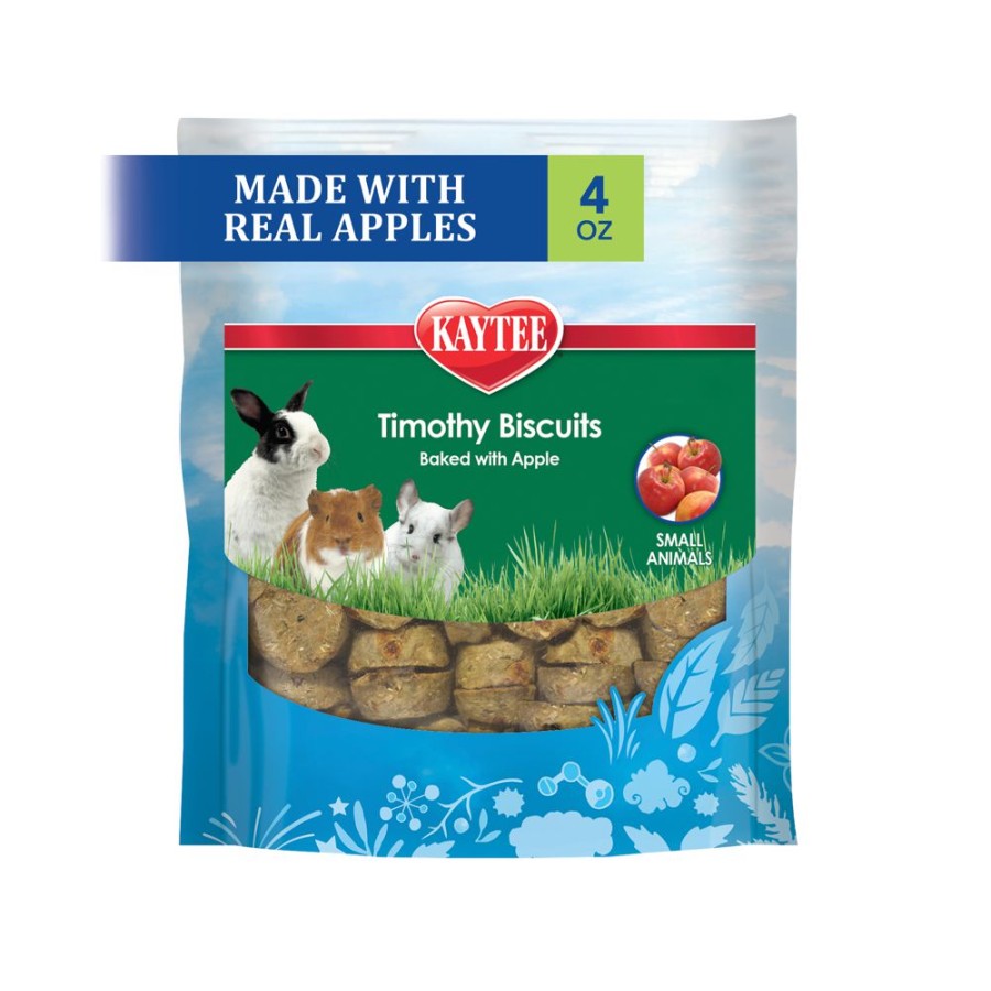 Small Animals * | Kaytee Timothy Biscuits Baked Treat, Apple, 4 Oz. Bag 100037504 Rabbit Feed