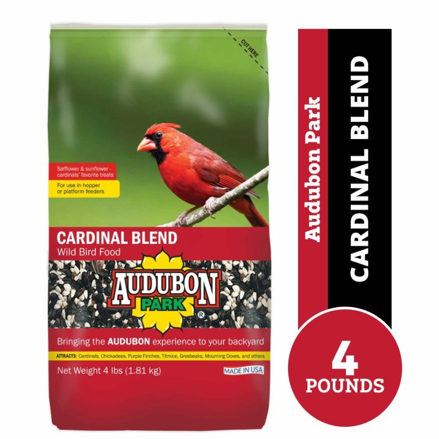 Backyard Birds & Wildlife * | Audubon Park Cardinal Blend Wild Bird Food, 4 Lb. Bag Bird Seed & Food