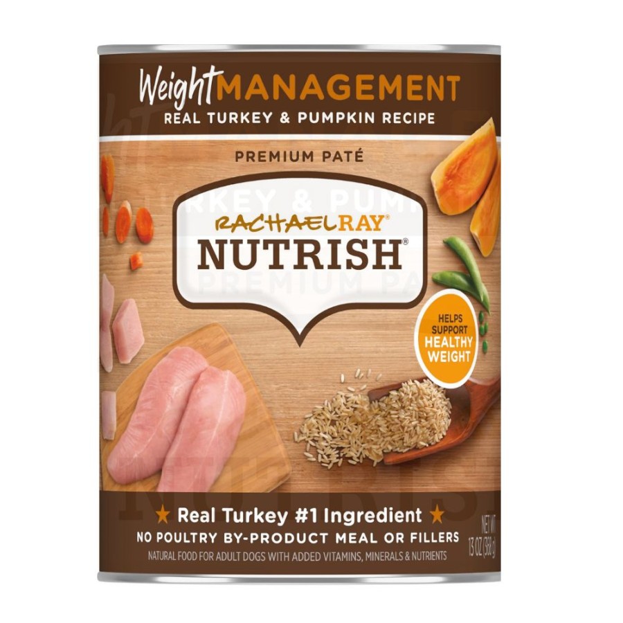 Dogs * | Rachael Ray Nutrish Weight Management Real Turkey & Pumpkin Recipe, Wet Dog Food, 13 Oz. Can