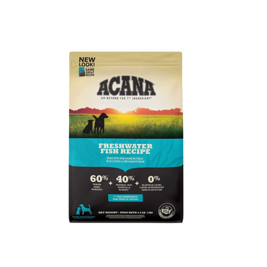 Dogs * | Acana Freshwater Fish Recipe Grain-Free Dry Dog Food, 4.5 Lb. Bag