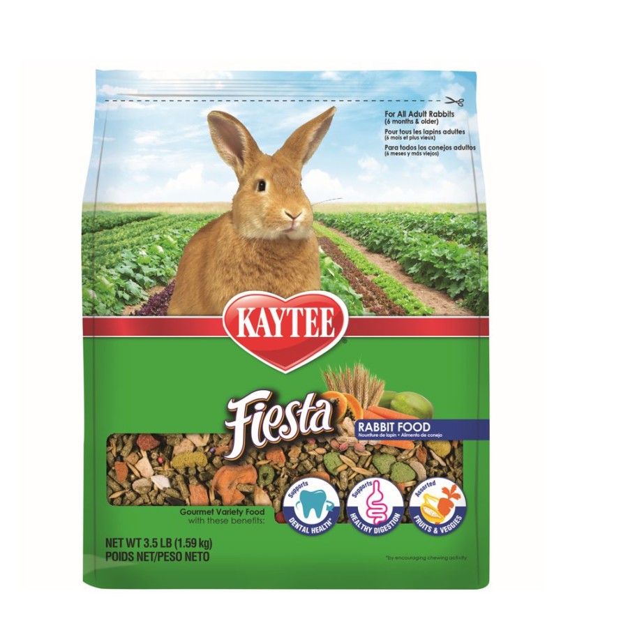 Small Animals * | Kaytee Fiesta Rabbit Food, 3.5 Lb. Bag Rabbit Feed